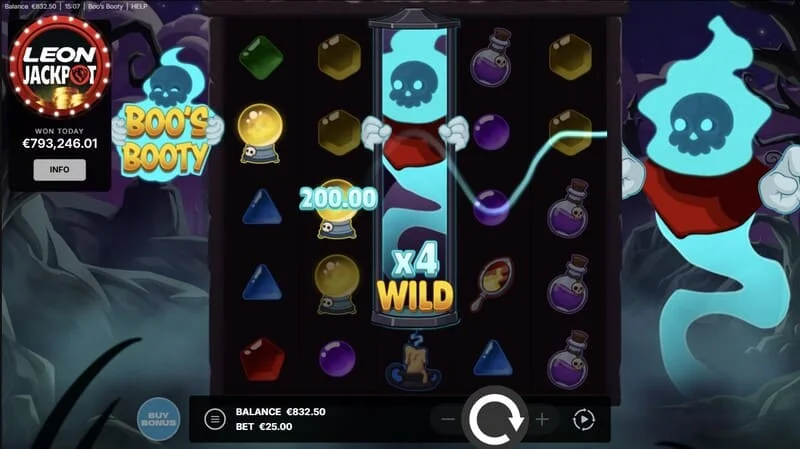 Boo's Booty - Wild fantomă cu multiplicator numeric pe role